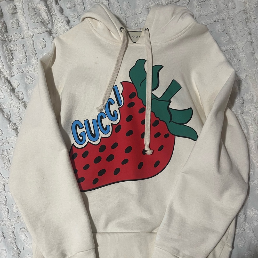 strawberry gucci mens hoodie